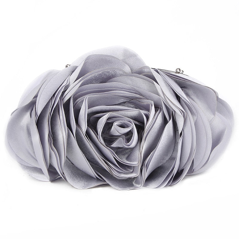 3D Rose Clutch Bag - Floral Fawna