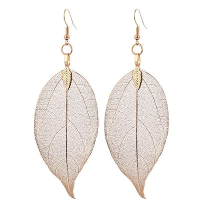 Real Leaf Earrings