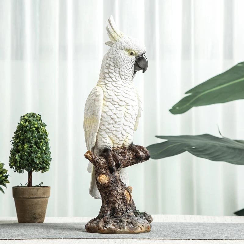 Cockatoo Parrot Ornament - Floral Fawna