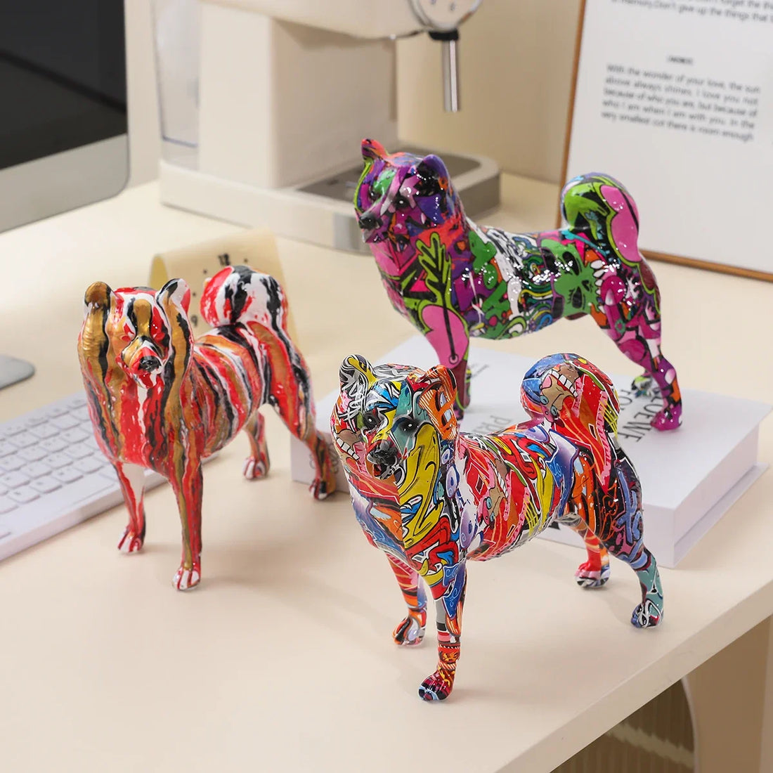 Abstract Akita Sculpture