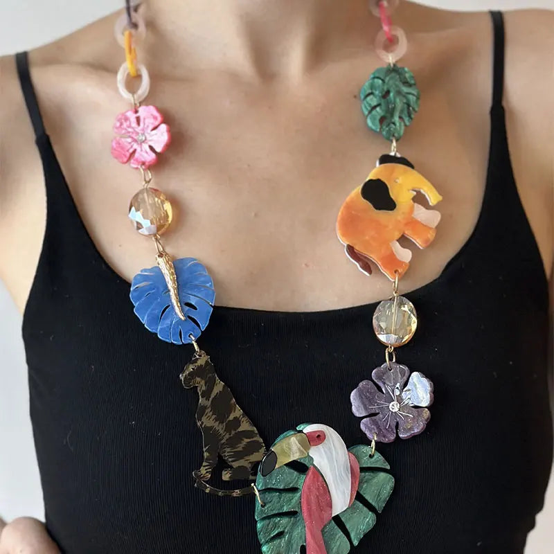 Statement Flora &amp; Fauna Necklace