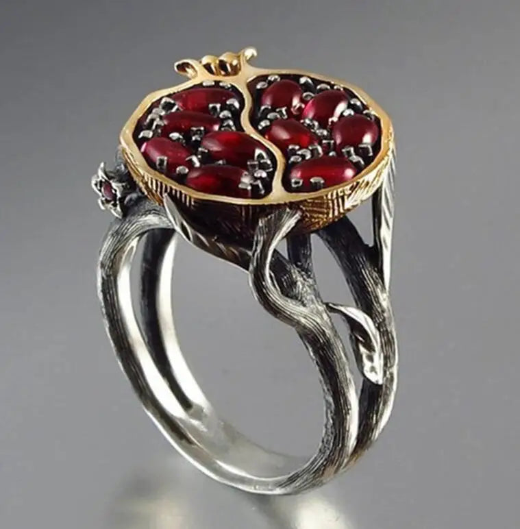 Statement Pomegranate Ring