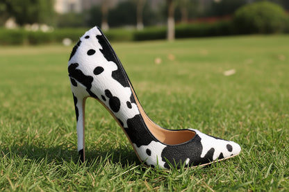 Cow Flock High Heels 🐄🖤