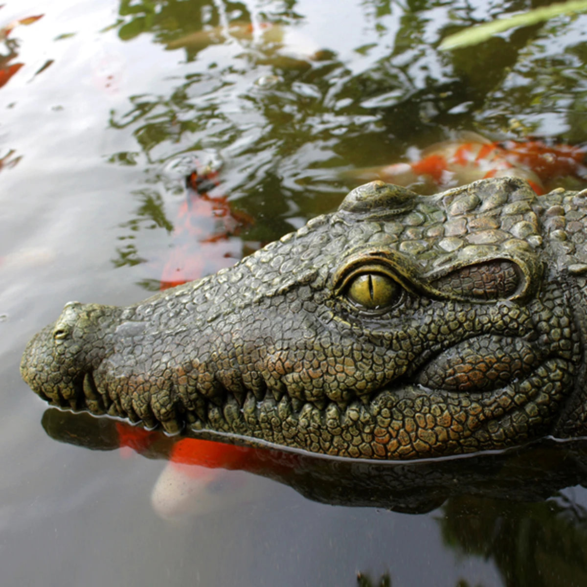 Floating Alligator Head Sculpture