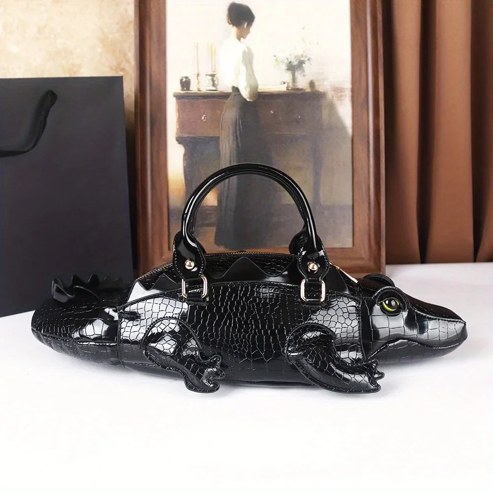 3D Alligator Crossbody Bag