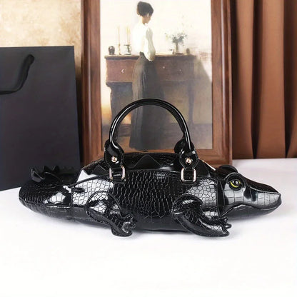 3D Alligator Crossbody Bag