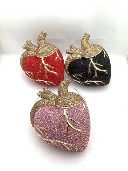 Crystal Anatomical Heart Bag