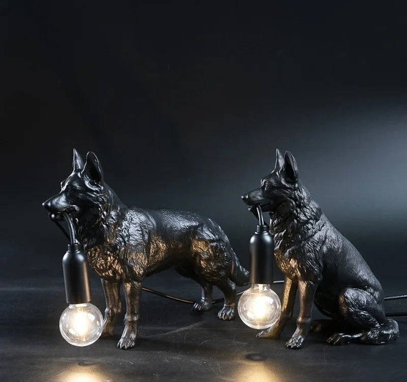 German Shepherd Table Lamp