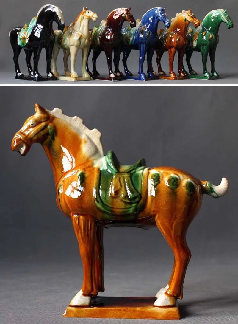 Porcelain Horse Sculpture