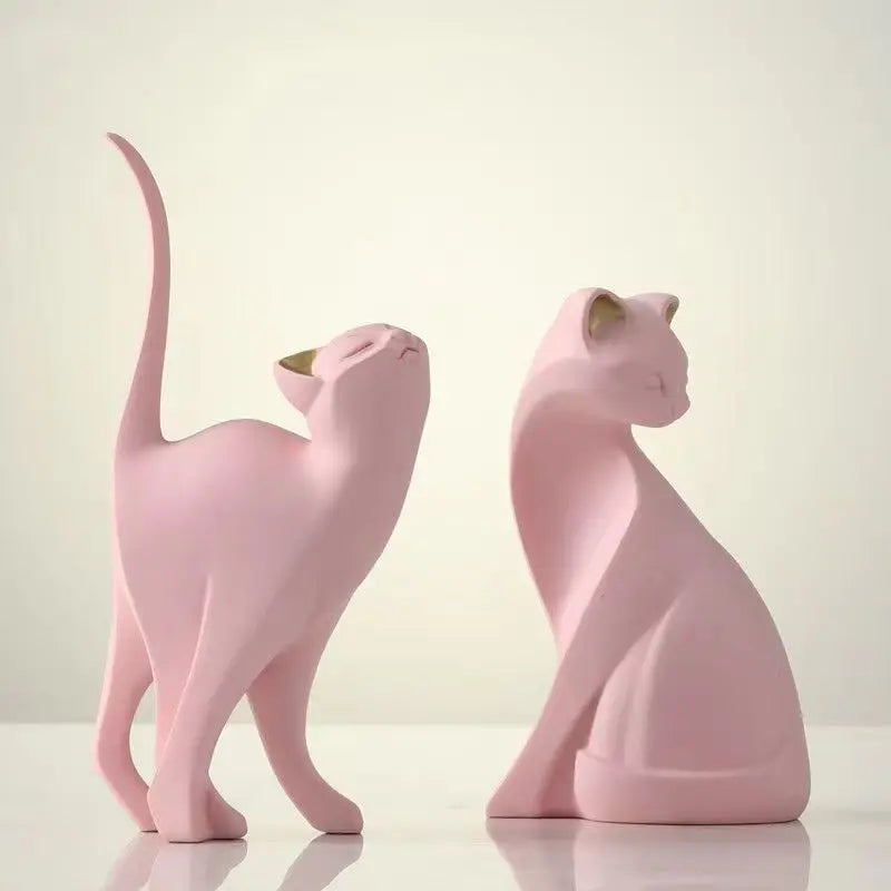 Resin Cat Sculpture