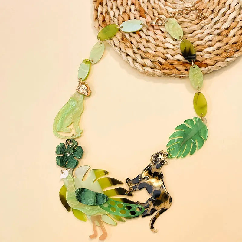 Statement Flora &amp; Fauna Necklace