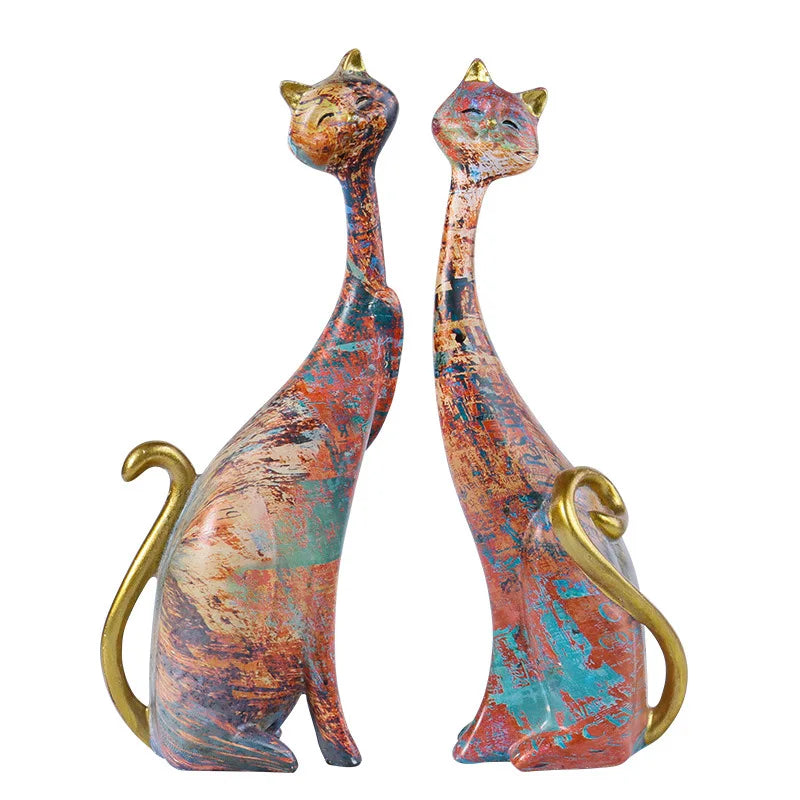 Two Cat Sculptures