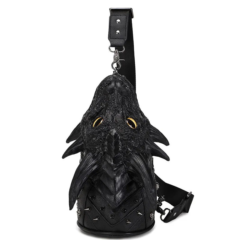 3D Dragon Head Crossbody Bag