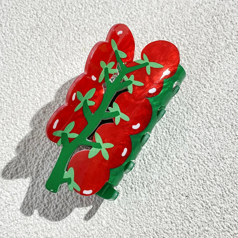 Vegetable Acrylic Hair Clip