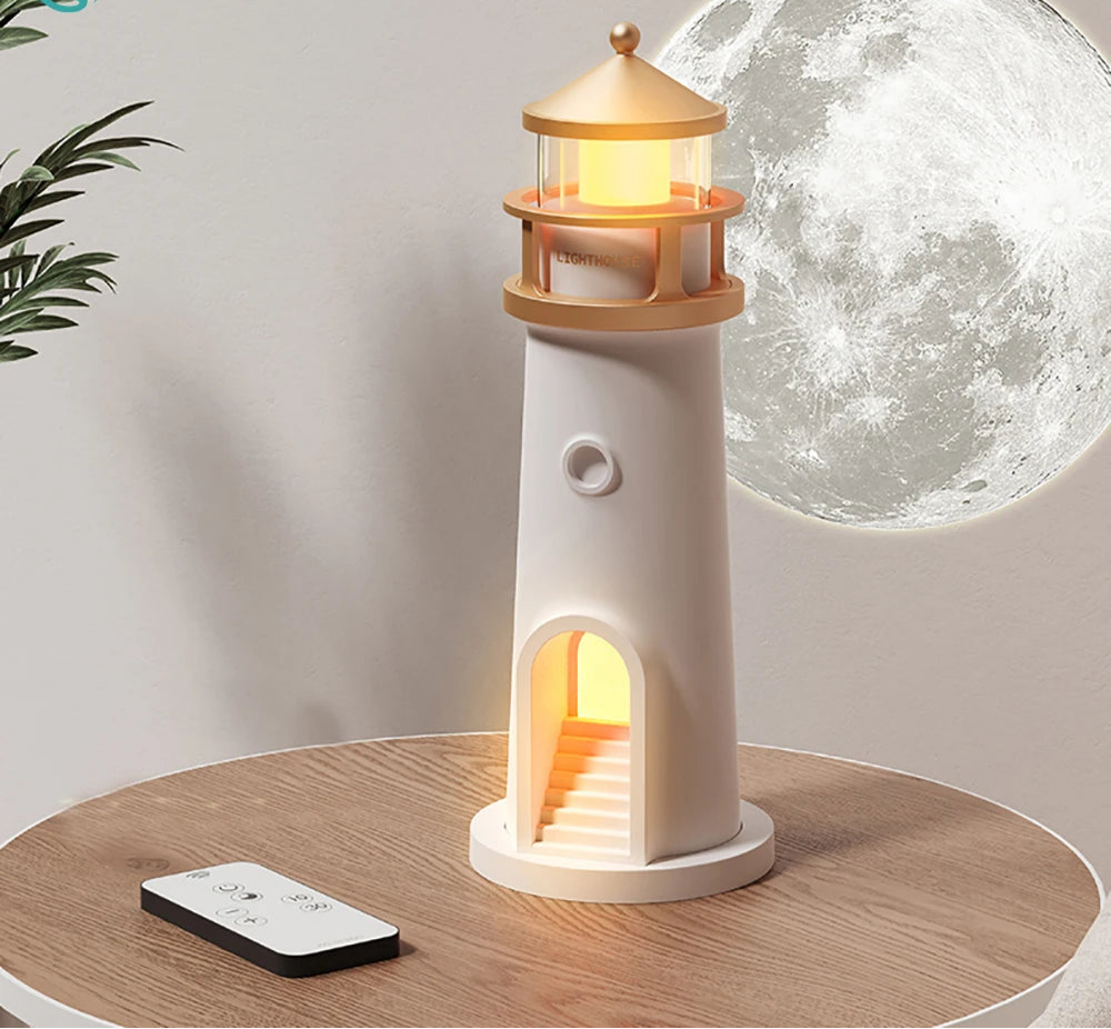 Lighthouse &amp; Moon Projector