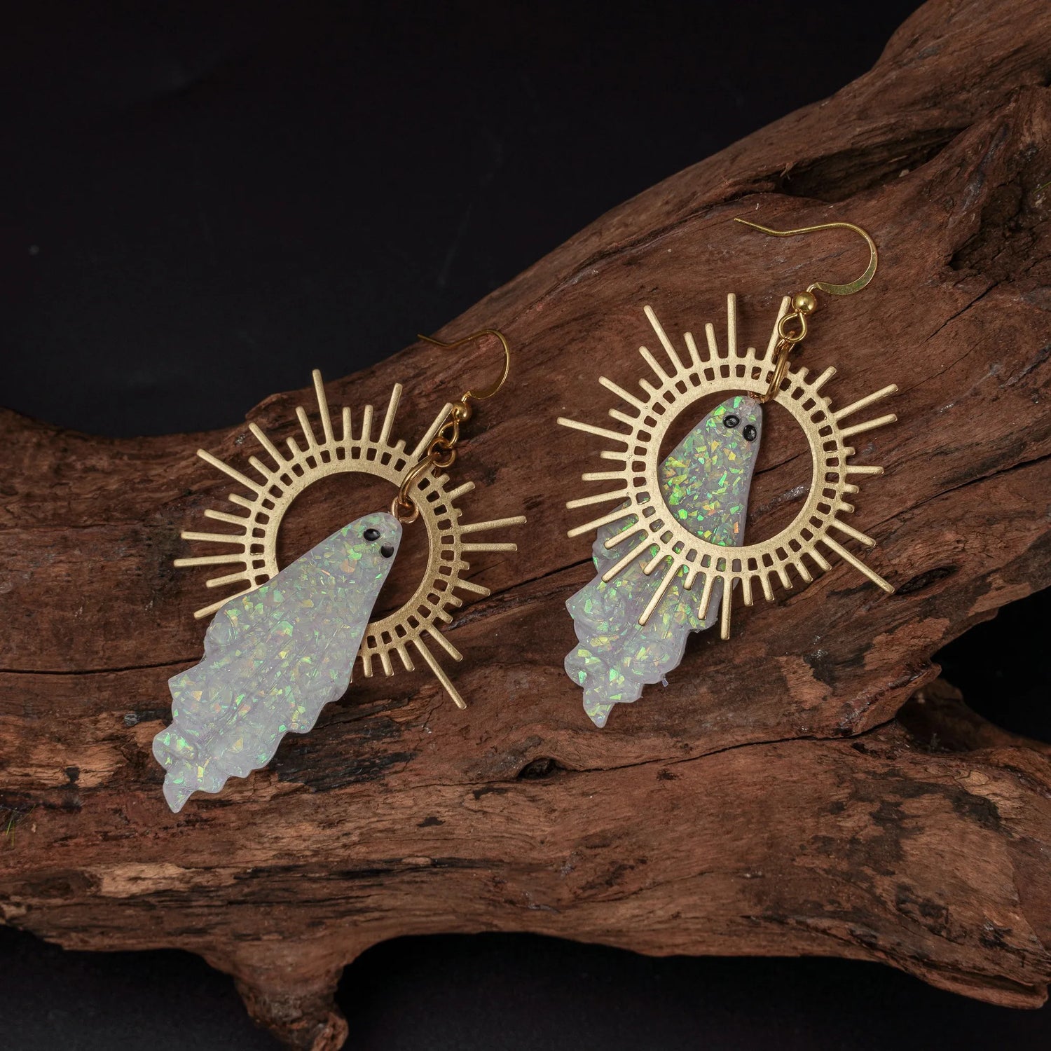 Ghost Sun Earrings