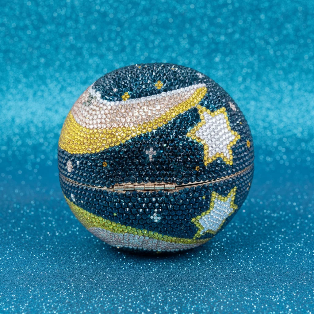 Celestial Sphere Rhinestone Bag