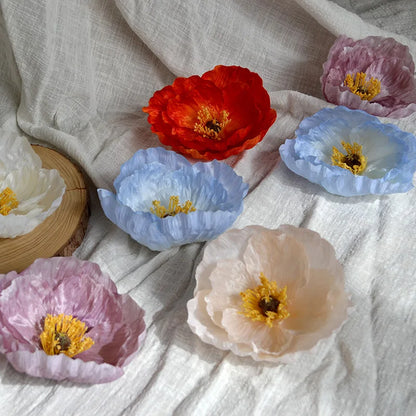 Artificial Poppy Flower Head
