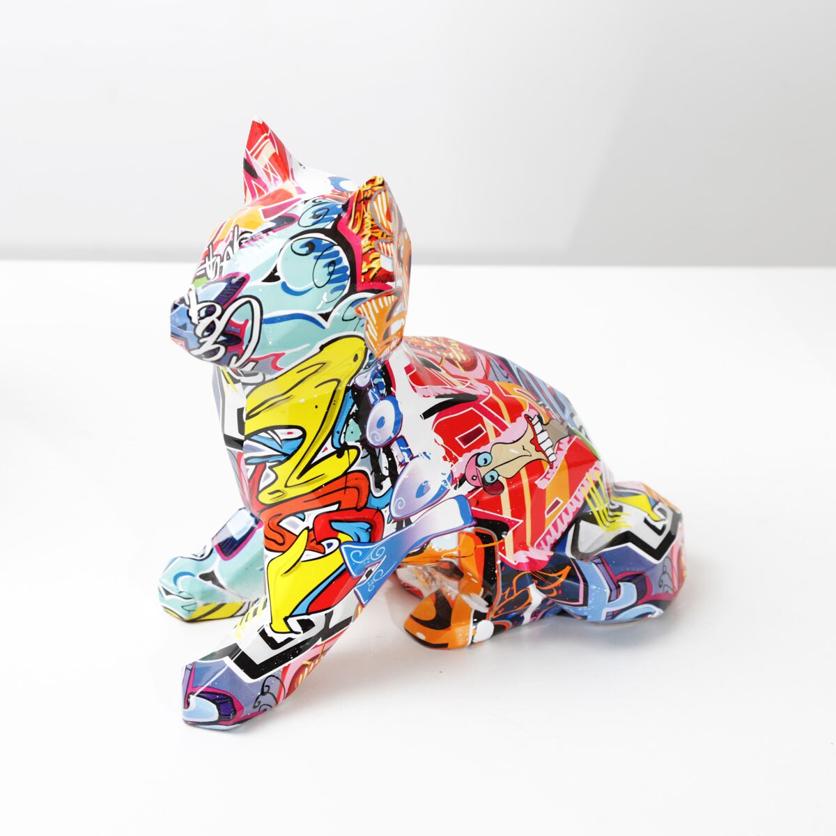 Abstract Shiba Inu Sculpture - Floral Fawna