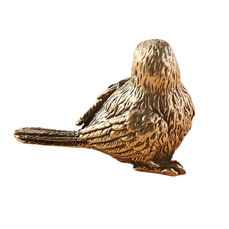 Copper Sparrow Figurine