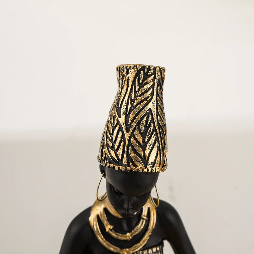 African Woman Trinket Tray