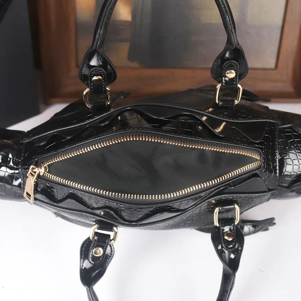 3D Alligator Crossbody Bag