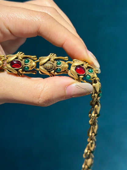 18K Gold Frog Plated Necklace