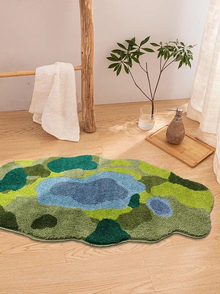 Abstract Landscape Rug - Floral Fawna