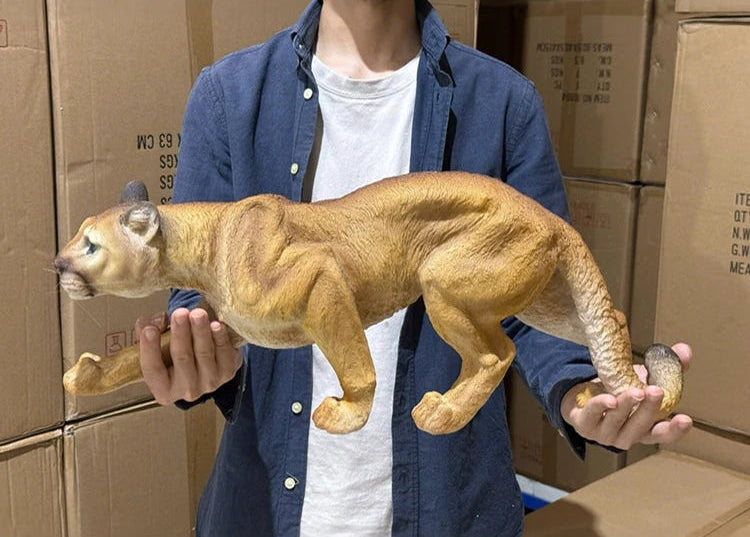 Realistic Lioness Sculpture
