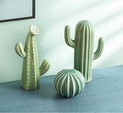 Ceramic Cactus Sculptures