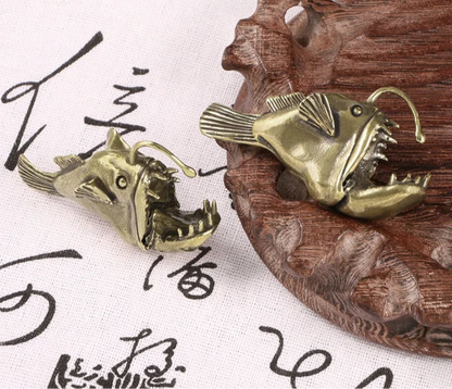 Anglerfish Brass Figurine