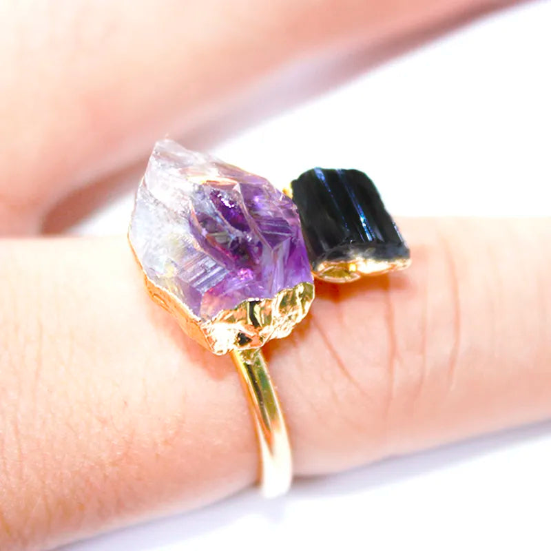 Tourmaline and 2025 amethyst ring