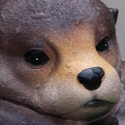 Floating Otter Pond Sculpture