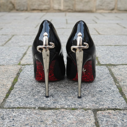 Metallic Dagger High Heels