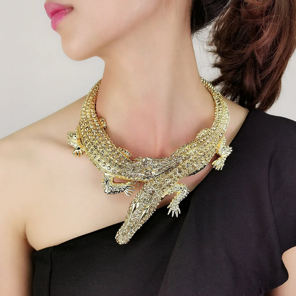 Statement Croc Necklace