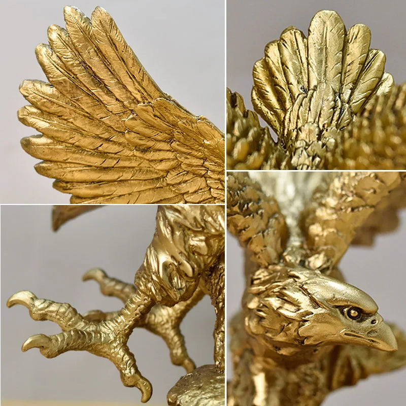 Golden Eagle Ornament - Floral Fawna