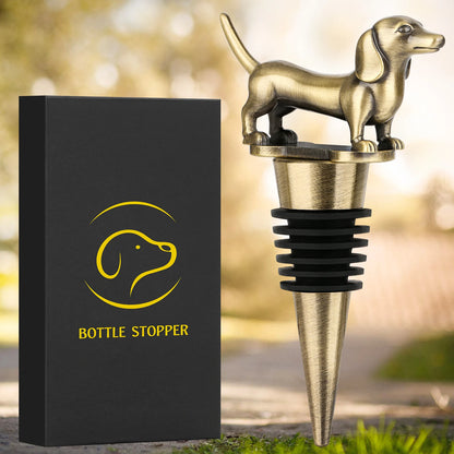 Dachshund Wine Stopper - Floral Fawna