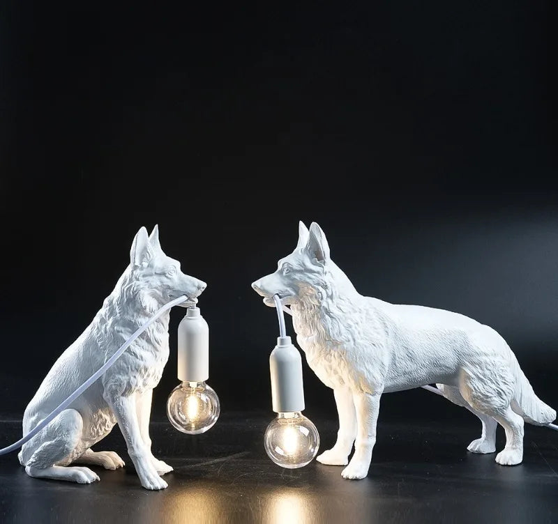 German Shepherd Table Lamp