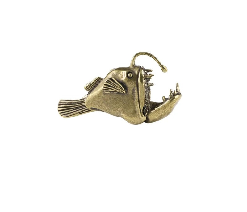 Anglerfish Brass Figurine