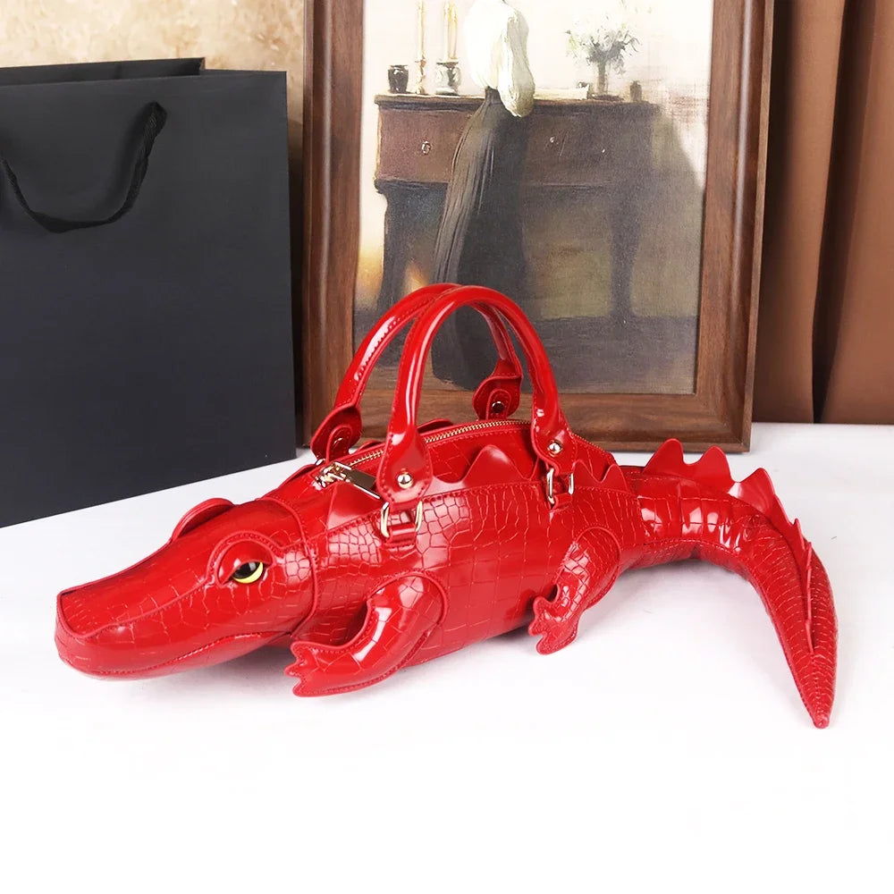 3D Alligator Crossbody Bag