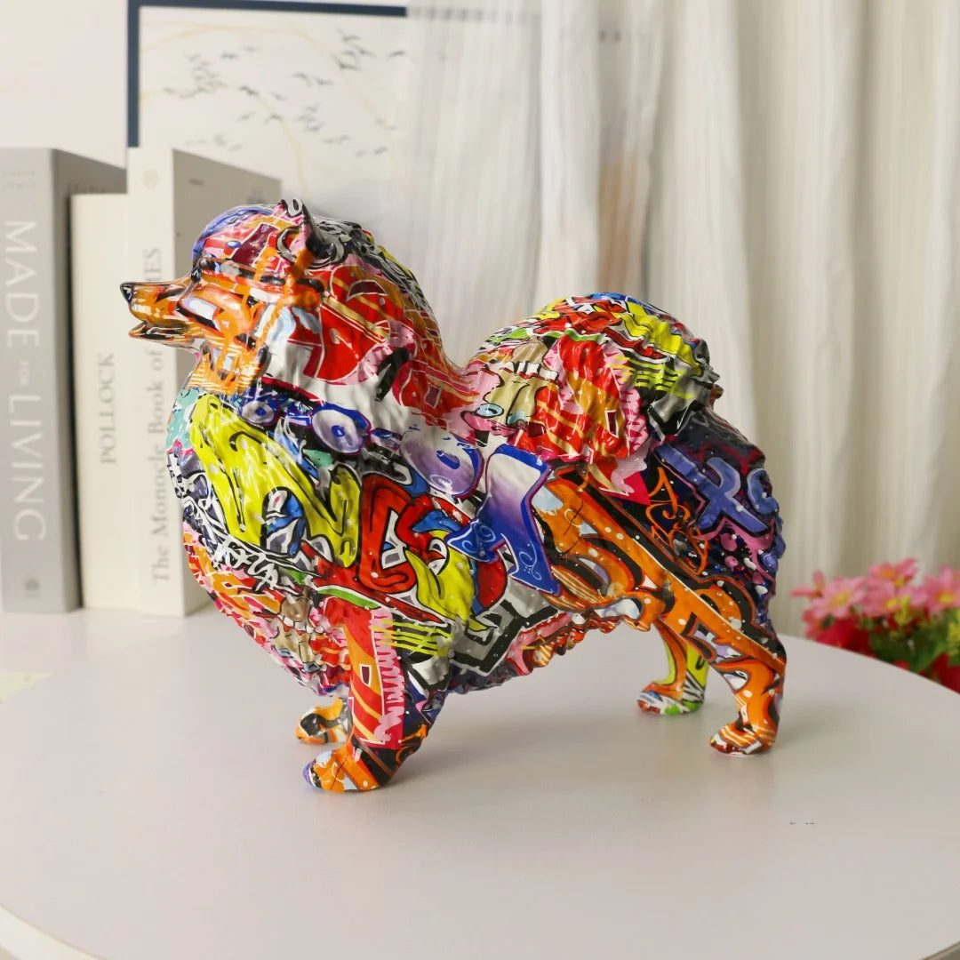 Abstract Pomeranian Sculpture