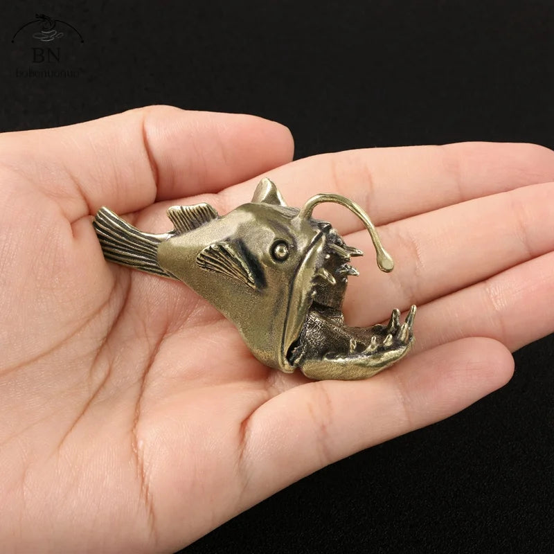 Anglerfish Brass Figurine