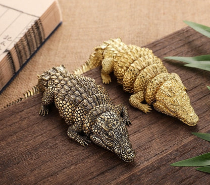 3D Crocodile Ornament - Floral Fawna