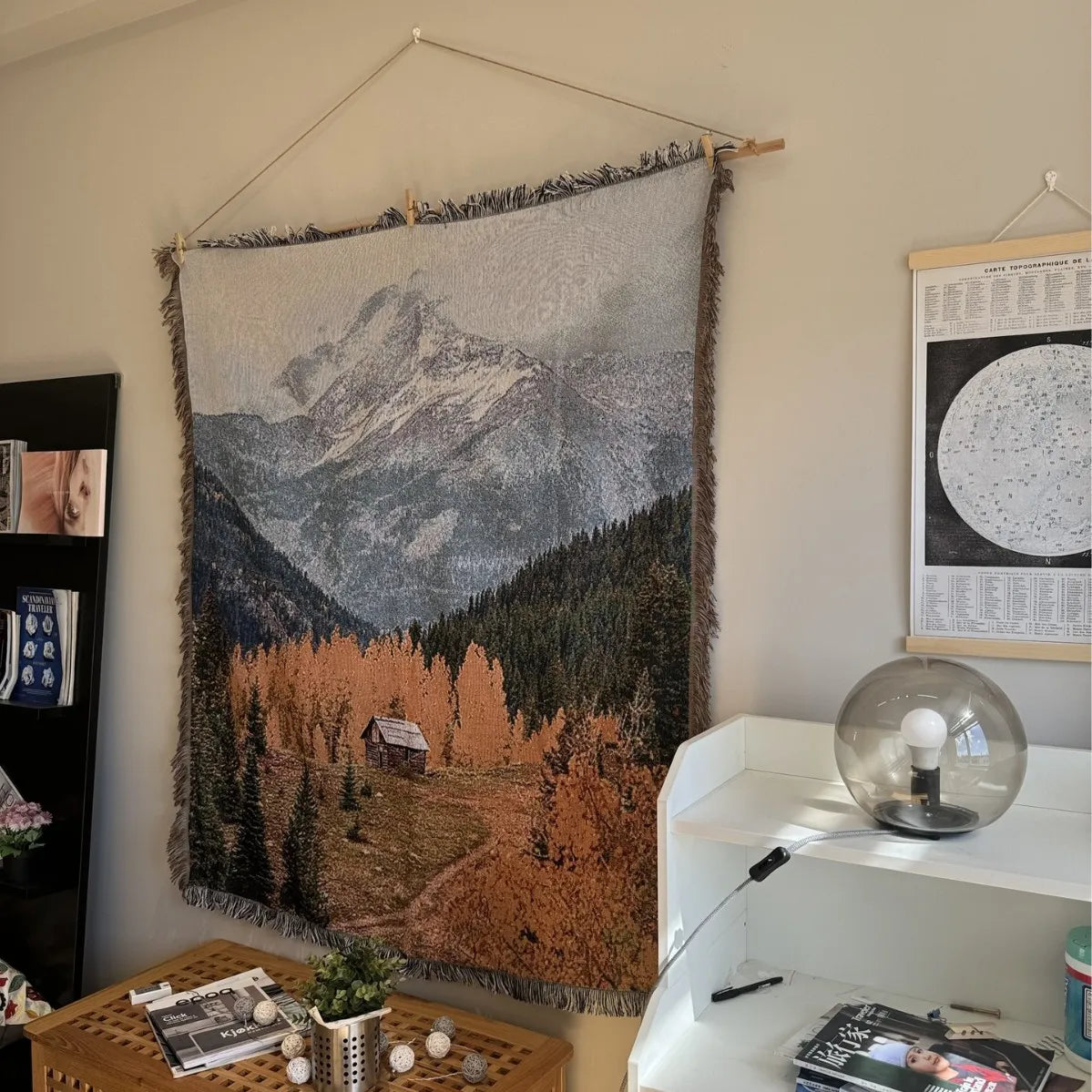 Winter Landscape Tapestry Throw