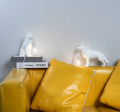 German Shepherd Table Lamp