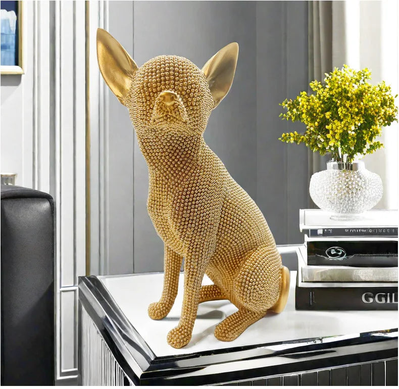 Beaded Chihuahua Sculpture