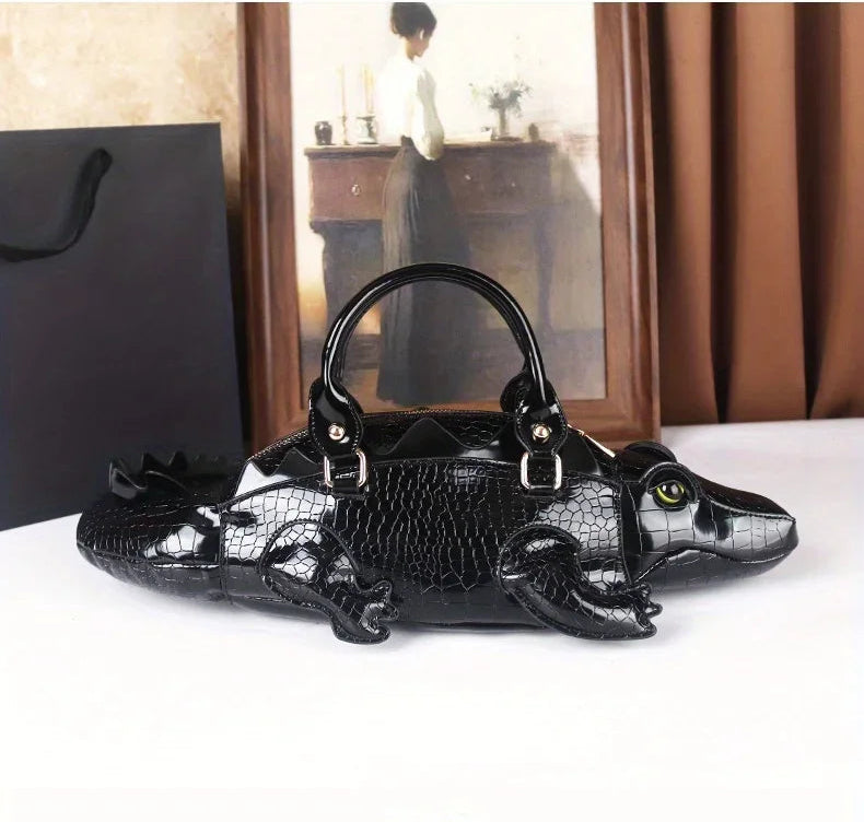 3D Alligator Crossbody Bag