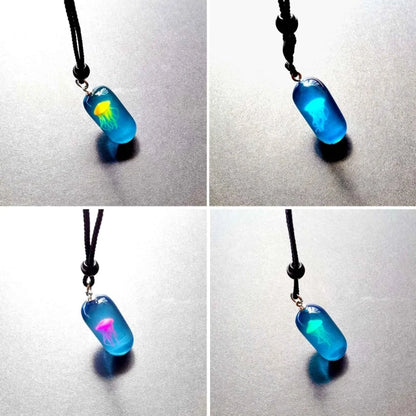 Glow In The Dark Jellyfish Necklace