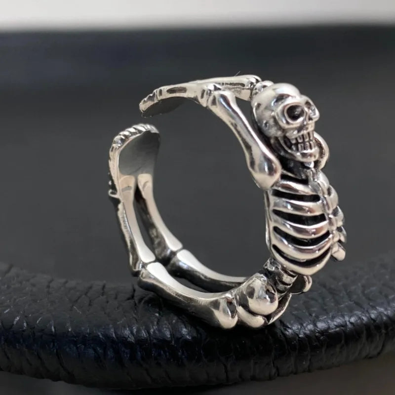 Sterling Silver Skeleton Ring - Floral Fawna