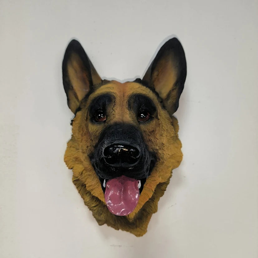 3D German Shepherd Sculpture